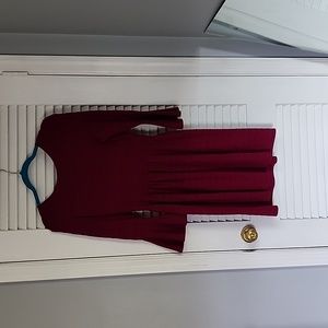 Vince Camuto Sweater Dress - purple pink color - Medium - bell sleeves